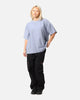 Carre Terry Oversized T-Shirt Blue