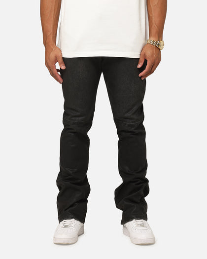 MNML Bootcut Waxed Jeans Black