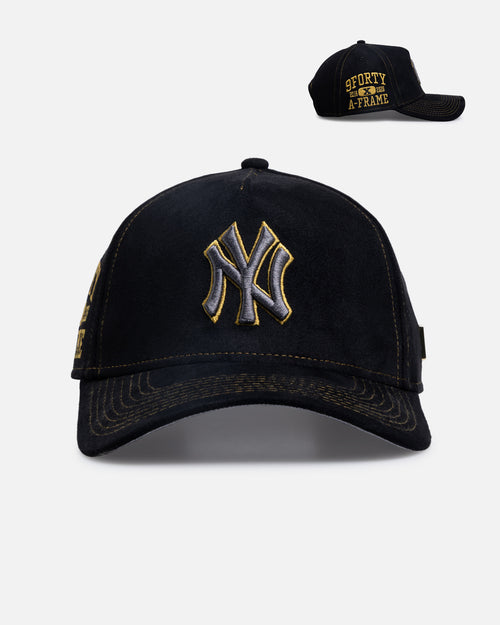 New Era New York Yankees 'Statement Suede 10 Year Anniversary' 9FORTY A-Frame Snapback Black Suede