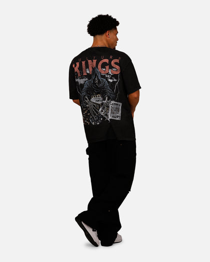 Culture Kings Reaper T-Shirt Black Acidwash