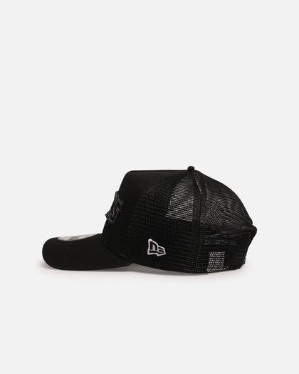 New Era Houston Texans 'Distressed' 9FORTY A-Frame Trucker Snapback Black/White