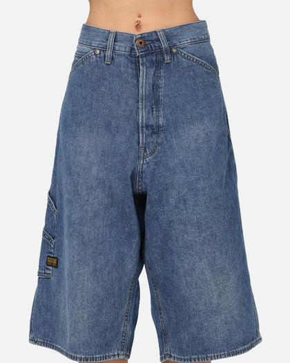 G-Star Bam Logger Denim Shorts Faded Blue