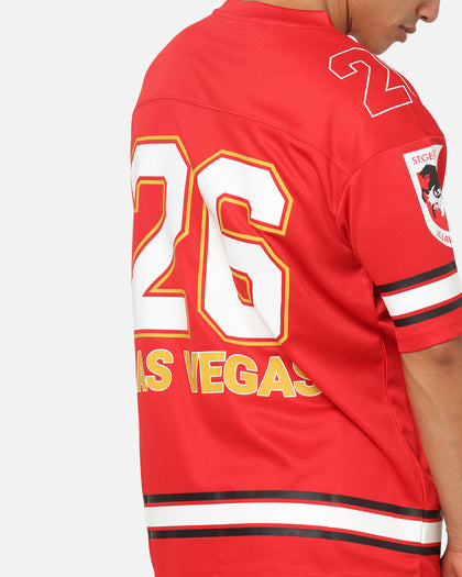 Bleacher Athletic St. George Illawarra Dragons NRL Vegas Round 2026 Jersey Red