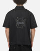 Saint Morta Marked Button Up Shirt Off Black