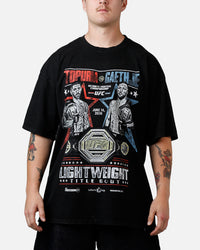 UFC By Culture Kings UFC 250 Topuria Vs Gaethje T-Shirt Black Acidwash