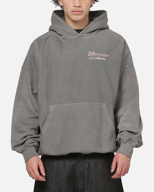 XXII Collectives Hoodie Charcoal/Pink