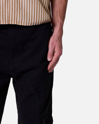 MNML Secret Zipper Cargo Pants Black
