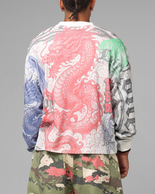 Loiter Sketch Book Long Sleeve T-Shirt White