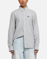 Fred Perry Stripe Oxford Shirt Blue