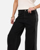 Adidas Women's Denim 3-Stripes Track Pants True Black Denim
