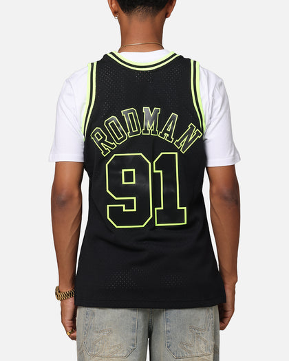 Mitchell & Ness Chicago Bulls Dennis Rodman 'Volt' 1995 Swing Jersey Black/Yellow