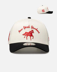 New Era New York Yankees 'Galloping Horse' 9FORTY A-Frame Snapback White/Black
