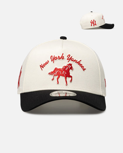 New Era New York Yankees 'Galloping Horse' 9FORTY A-Frame Snapback White/Black