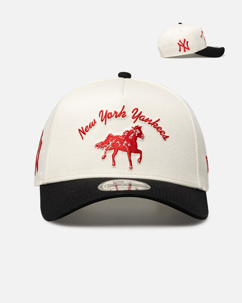 New Era New York Yankees 'Galloping Horse' 9FORTY A-Frame Snapback White/Black