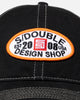 S Double Shop Relaxed Trucker Strapback Black
