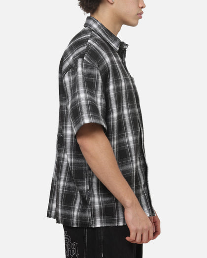 Saint Morta Dark Romance Button Up Shirt Black/White