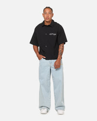 Ed Hardy Dragon Button Up Shirt Charcoal
