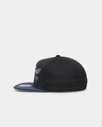 Mitchell & Ness Golden State Warriors 'Team Script 2.0 Hardwood Classics' Fitted Black