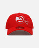 New Era Atlanta Hawks 'Team Color Hearts' 9FORTY A-Frame Snapback Official Team Color