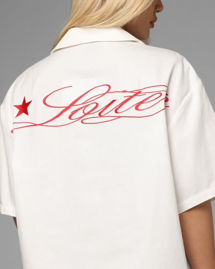 Loiter Daytona Button Up Shirt White