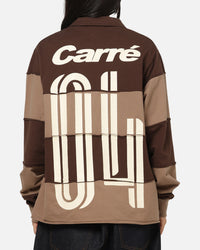 Carre Off Grid Rugby Shirt Brown
