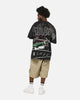 73Studio X WWE 619 All Over Print T-Shirt Black Wash