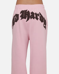 Ed Hardy Women's Distressed Trackpants Pink