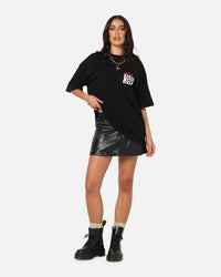 Ed Hardy Flaming Skull T-Shirt Black