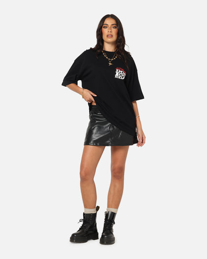 Ed Hardy Flaming Skull T-Shirt Black