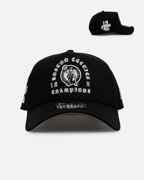New Era Boston Celtics 'Gothic Arch 2.0' 9FORTY A-Frame Snapback Black/White