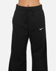 Nike Women's Sportswear Phoenix Fleece High Waisted Wide Leg Sweat Pants Black/Sail