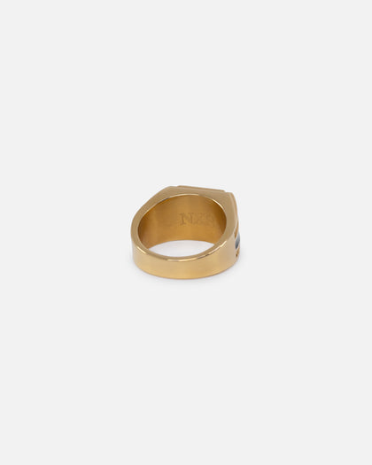 NXS Statement Ring Gold/Black