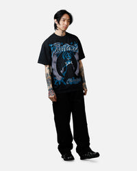 73Studio Disney Fantasia Chernabog Airbrush T-Shirt Black Acidwash