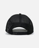 New Era Atlanta Braves 'Podium Pack' Pre-Curved Golfer Trucker Snapback Black/Metallic Gold