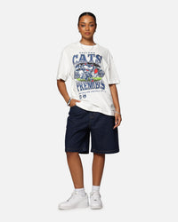 Mitchell & Ness Geelong Cats Mascot T-Shirt Vintage White