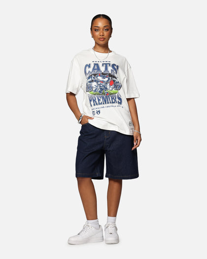 Mitchell & Ness Geelong Cats Mascot T-Shirt Vintage White