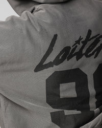 Loiter Training Day Hoodie Washed Charcoal