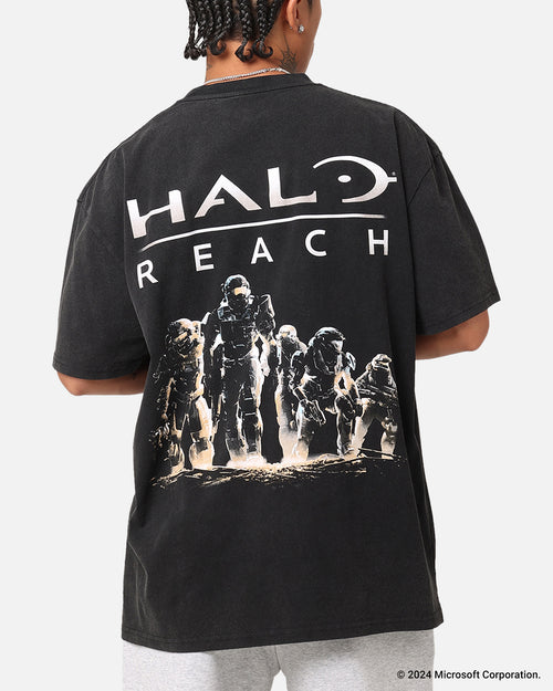 73Studio X Halo Halo Reach Vintage T-Shirt Black Acidwash