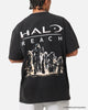73Studio X Halo Halo Reach Vintage T-Shirt Black Acidwash