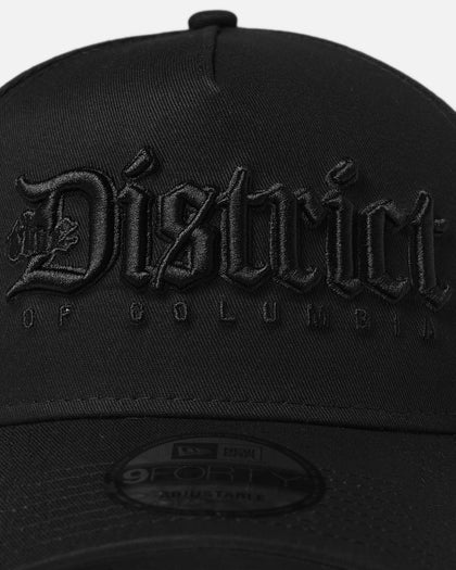 New Era Washington Wizards 'NBA Black On Black' 9FORTY A-Frame Snapback Black