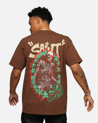 Saint Morta Holy Death T-Shirt Vintage Brown