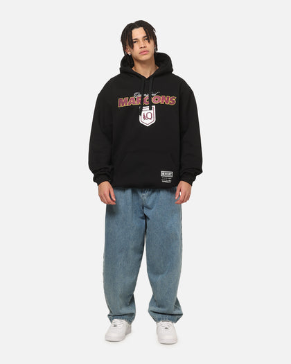 Mitchell & Ness Queensland Maroons 27 X Series Vintage Hoodie Black