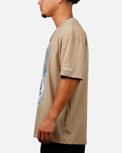 Pro Standard Los Angeles Dodgers 'Dodgers Tapestry' T-Shirt Taupe