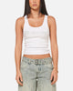 Ed Hardy Women's Rhinestone Logo Tank White