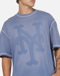 New Era New York Mets Acid Wash T-Shirt Blue