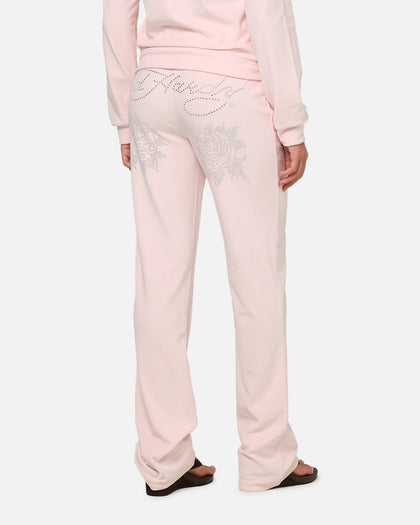 Ed Hardy Women's Rhinestone Trackpants Pink