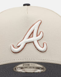 New Era Atlanta Braves 'Smooth' 9FORTY A-Frame Snapback Stone