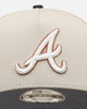 New Era Atlanta Braves 'Smooth' 9FORTY A-Frame Snapback Stone