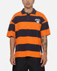 Mitchell & Ness New York Knicks Striped Polo T-Shirt Navy