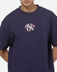 Mitchell & Ness New York Yankees Floral Box T-Shirt Navy